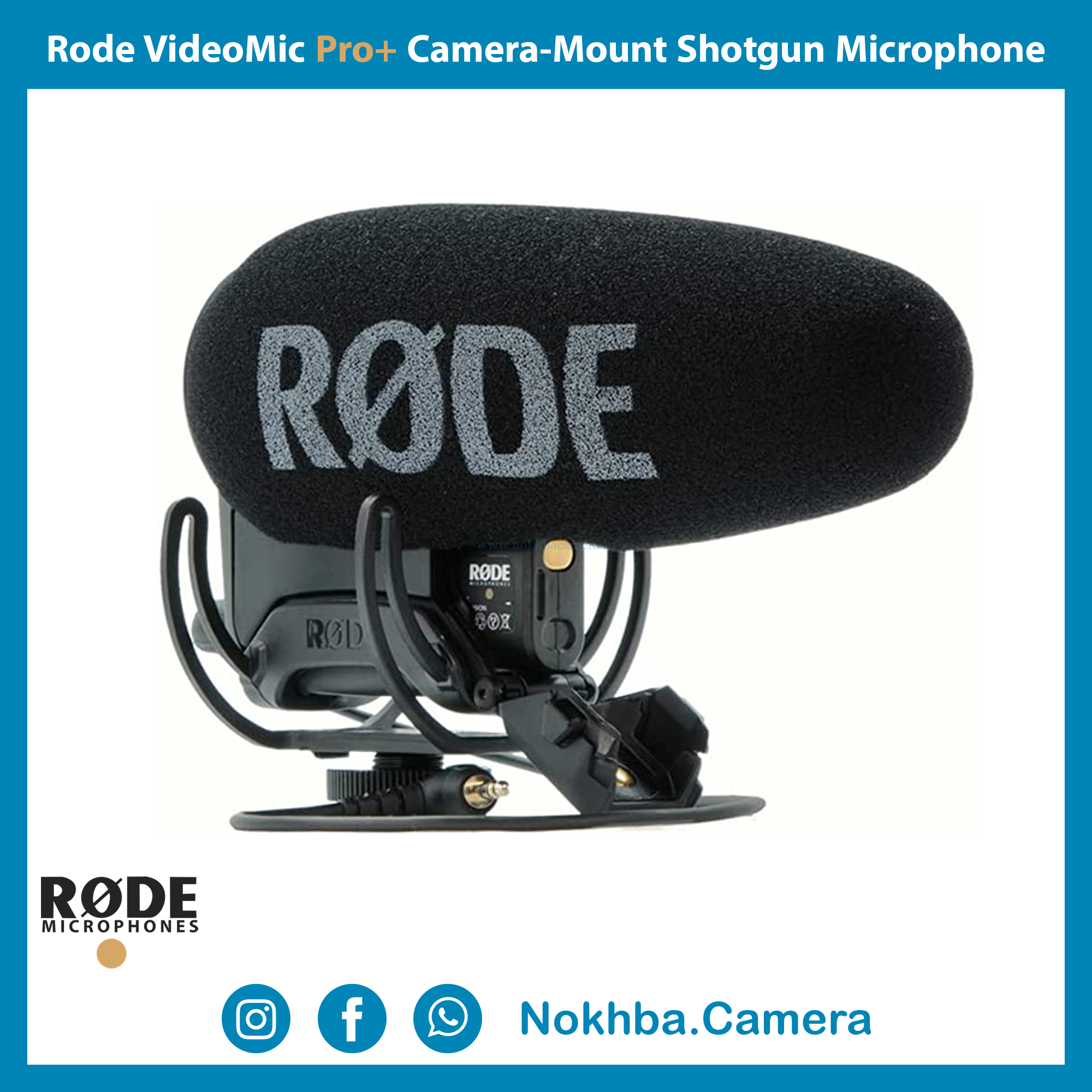Rode VideoMic Pro+ Camera-Mount Shotgun Microphone