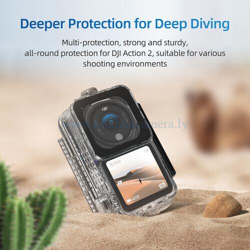 TELESIN Waterproof Case Set - for DJI Action 2