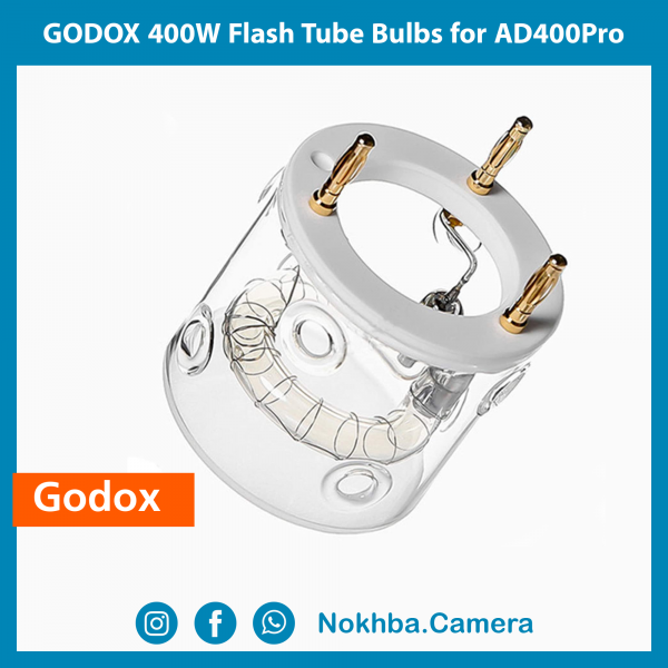 GODOX AD400 Pro Flash Tube Replacement - 400W Bare Bulb For AD400Pro Strobe Head
